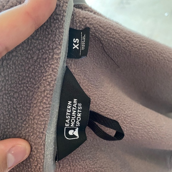 NWOT XS Eastern Mountain Sports Purple Zip Up Fleece Jacket - Picture 5 of 6